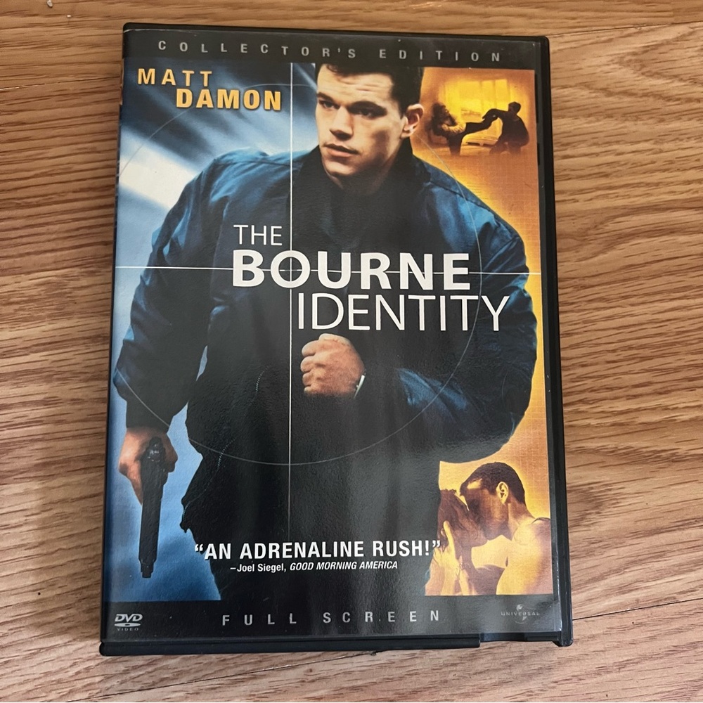 The Bourne Identity DVD Full Screen Collectors Edition
